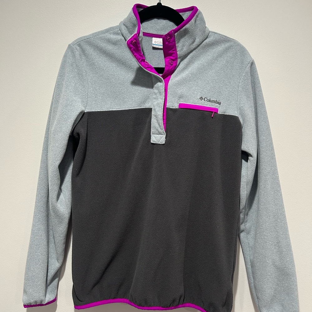 Columbia Pullover Quarter Zip Button Up
